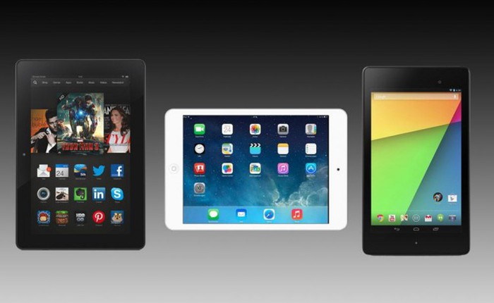 iPad mini 2 vs Nexus 7 2013 vs Kindle Fire HDX: Phân định ngôi vương dòng tablet cỡ nhỏ