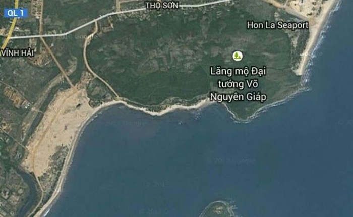 Google Map đã cập nhật vị trí Lăng mộ Đại tướng Võ Nguyên Giáp