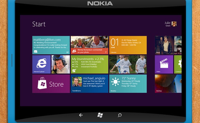 Tablet Nokia sẽ chạy Windows RT và dùng chip lõi tứ