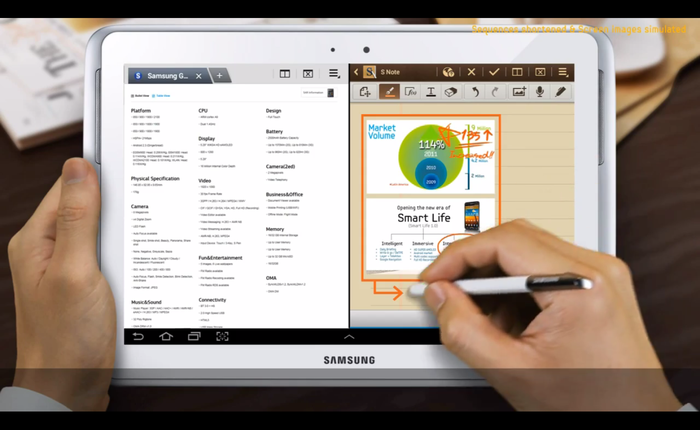 Lộ diện tablet Galaxy Note màn hình 12 inch siêu lớn của Samsung