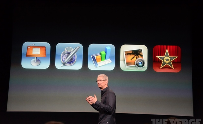 Apple phát hành miễn phí công cụ iWork tới người dùng
