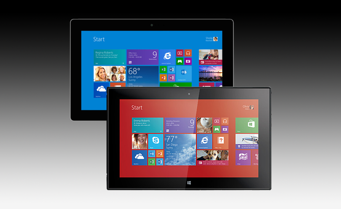 Màn hình Surface 2 hiển thị màu thiếu chính xác, độ sáng kém hơn Lumia 2520