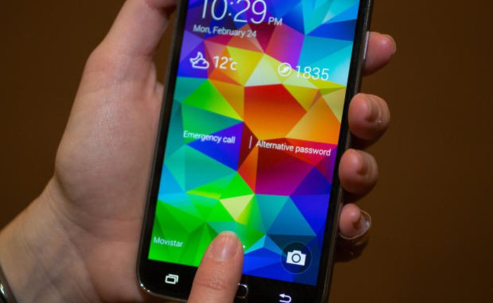 Cảm biến vân tay của Galaxy S5 chạy được với ứng dụng từ Play Store
