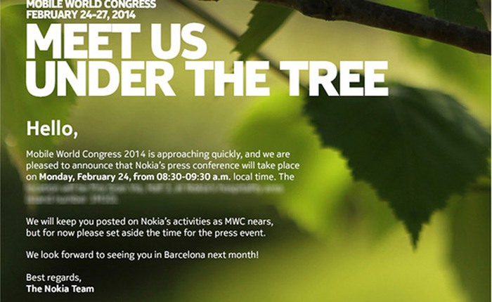 MWC 2014 - Tường thuật trực tiếp sự kiện Nokia "Meet Us Under The Tree"