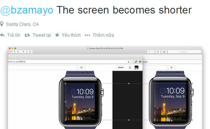 Apple Watch sẽ có màn hình nhỏ hơn dự kiến?