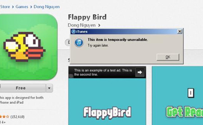Nguyễn Hà Đông không thể tái sử dụng tên Flappy Bird?