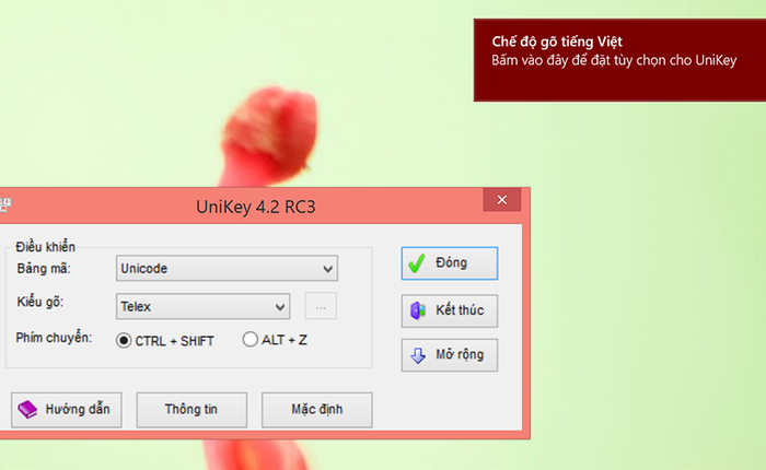 Bản cập nhật của bộ gõ tiếng Việt Unikey 4.2 RC3 ra mắt, sửa nhiều lỗi