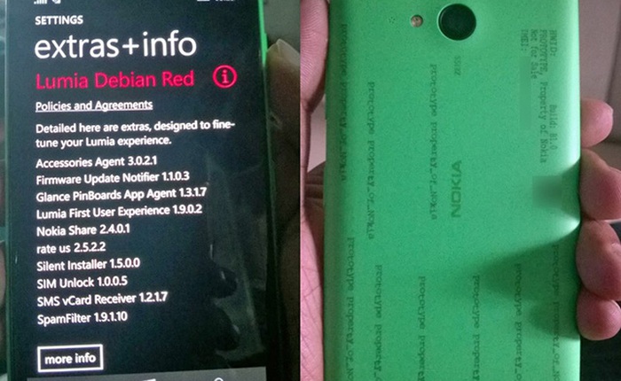 Lộ ảnh thực tế Lumia 730 với camera trước 5 megapixel