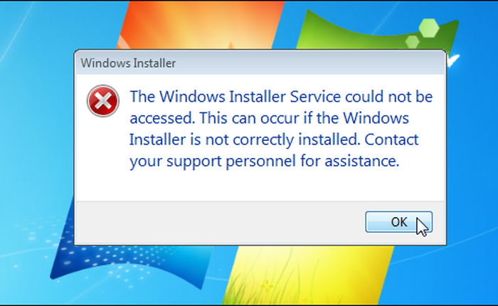 Khắc phục lỗi Windows Installer Service khó chịu trong Windows 7