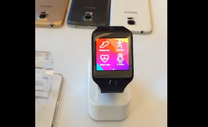 MWC 2014 - Galaxy S5 thoáng xuất hiện qua video trên tay smartwatch