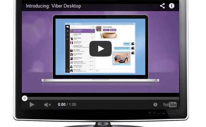 Ứng dụng Viber Desktop nâng cấp phiên bản mới hỗ trợ giao diện phẳng