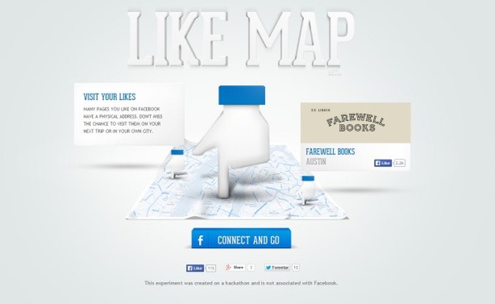 Tìm trang Facebook mà bạn thích bằng... bản đồ