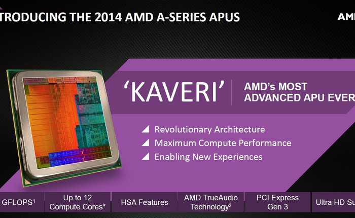 AMD công bố chip Kaveri với sức mạnh đồ họa vượt trội