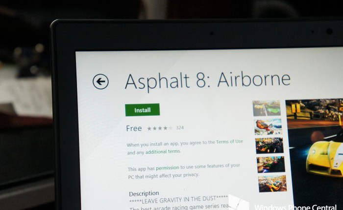 Asphalt 8: Airborne miễn phí trên cả Windows 8 và Windows Phone