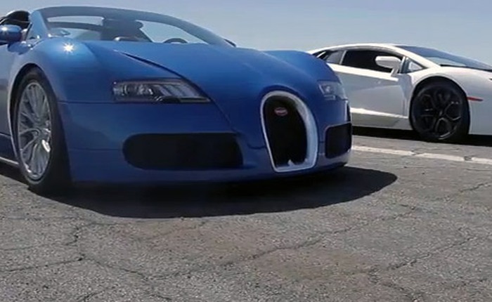 [Video] Bugatti Veyron, Lamborghini Aventador, Lexus LFA và McLaren MP4-12C cùng đua tốc độ