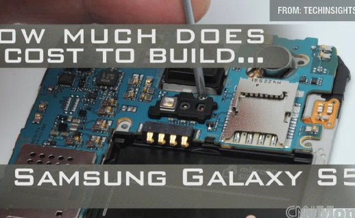 Samsung mất hơn 4 triệu đồng để sản xuất 1 chiếc Galaxy S5