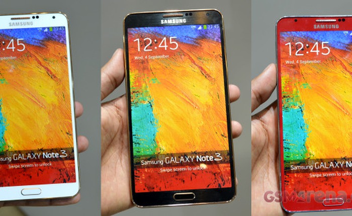 Samsung làm mới Galaxy Note 3 với loạt màu sắc quyến rũ