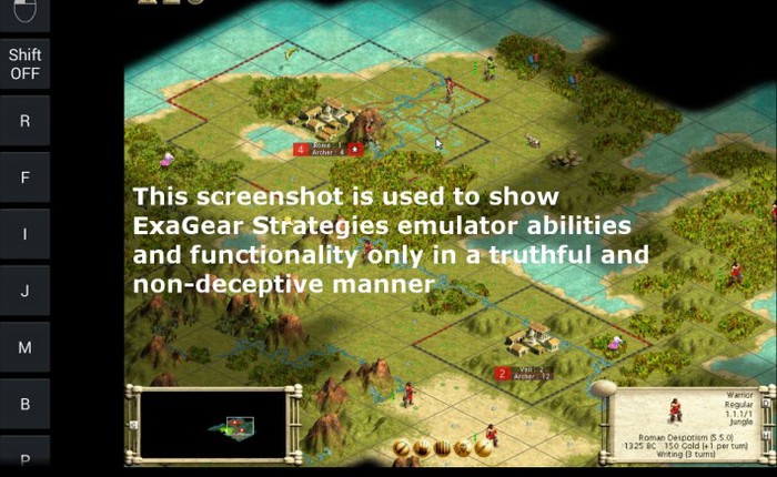 Chơi game chiến thuật PC trên Android với ExaGear Strategies