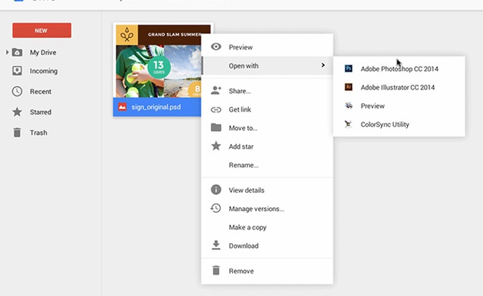 Mở trực tiếp file lưu trên Google Drive bằng ứng dụng trên máy tính