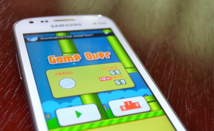 "Chim ngu" Flappy Bird thu về hơn 1 tỉ đồng tiền quảng cáo mỗi ngày