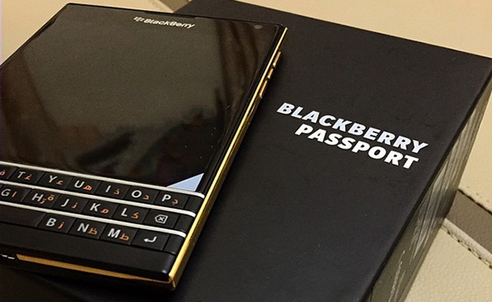 BlackBerry Passport sẽ có phiên bản ánh vàng hoàng gia