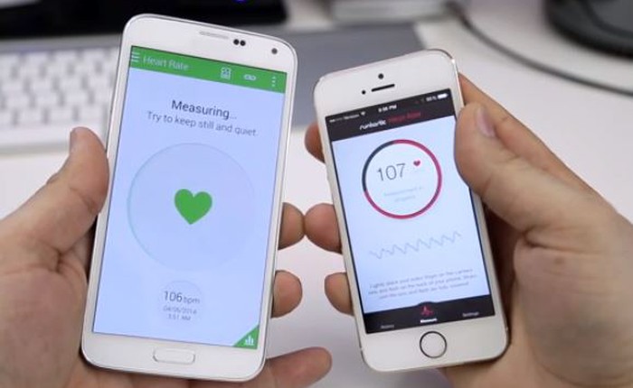 Xuất hiện ứng dụng giúp iPhone cũng có thể đo nhịp tim như Galaxy S5