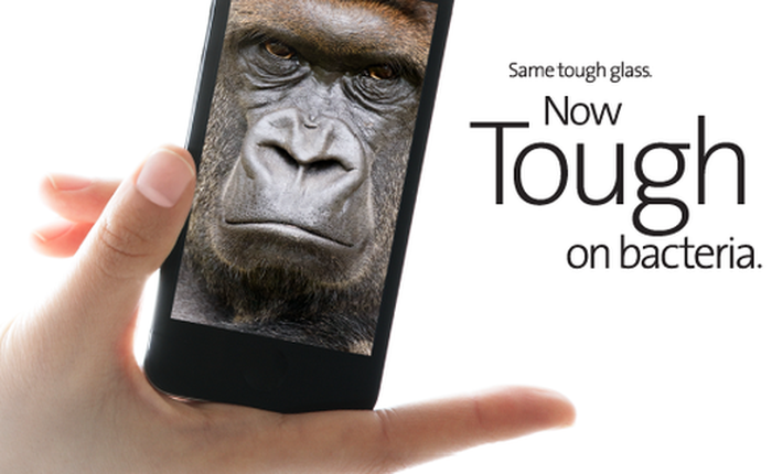 [CES 2014] Ra mắt kính màn hình Gorilla Glass kháng khuẩn cho smartphone và tablet