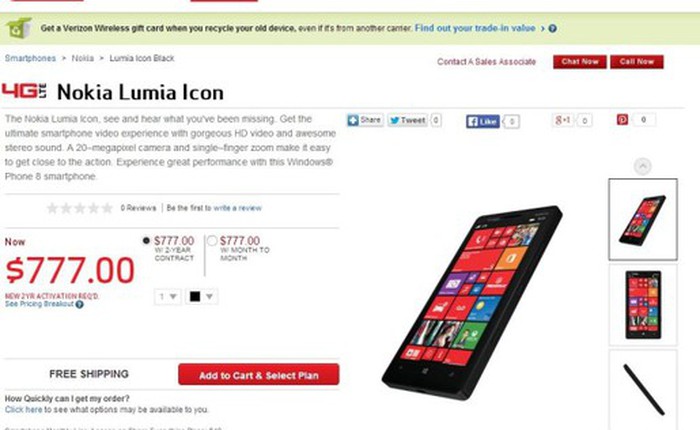 Lumia 929, biến thể mini của Lumia 1520 tiếp tục rò rỉ với giá "khó hiểu"