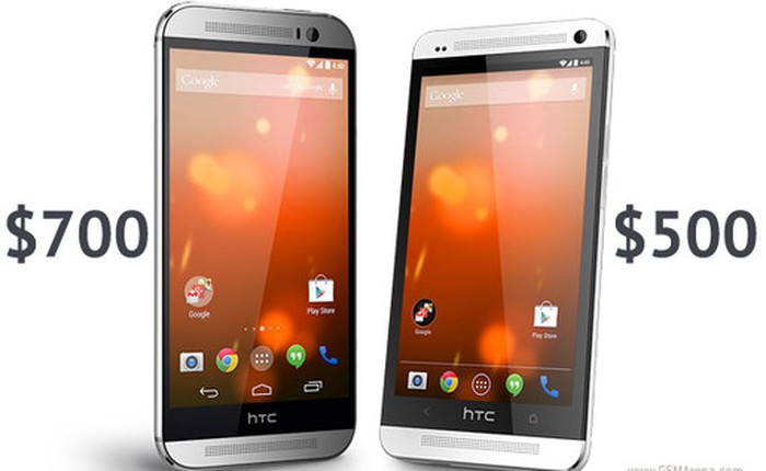 Google chính thức bán HTC One 2014 Google Play Edition với giá 700 USD