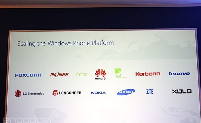 Microsoft công bố các đối tác Windows Phone mới: có LG và Lenovo