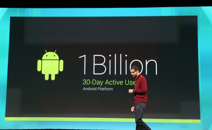 Android chạm mốc 1 tỷ người dùng hàng tháng