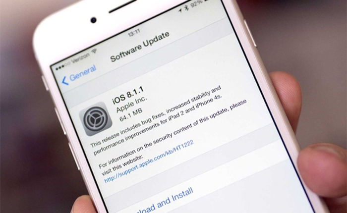 iOS 8.1.1 không cải thiện hiệu năng cho iPhone/iPad cũ như mong muốn