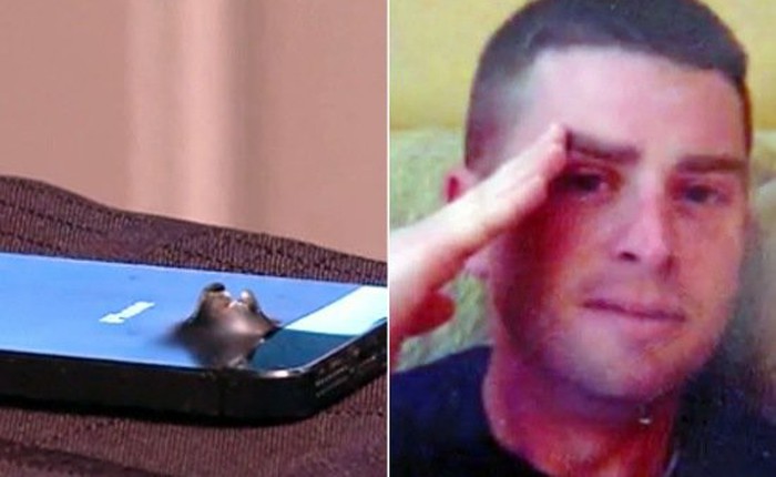 Thoát chết nhờ iPhone 5s hứng đạn