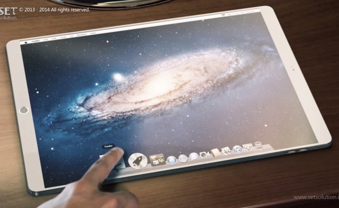 Bản concept iPad Pro tuyệt đẹp sử dụng hệ điều hành máy tính OS X