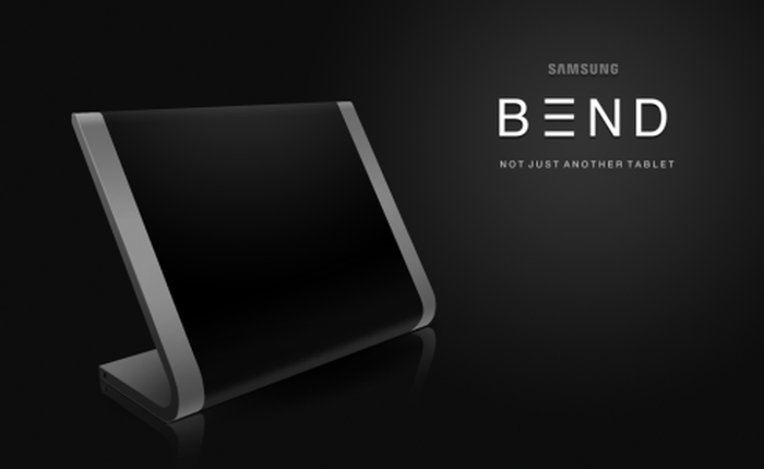 Lạ mắt với ý tưởng tablet Samsung Bend cong huyền bí