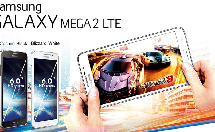 Samsung chính thức trình làng Galaxy Mega 2 màn hình khủng tại Châu Á