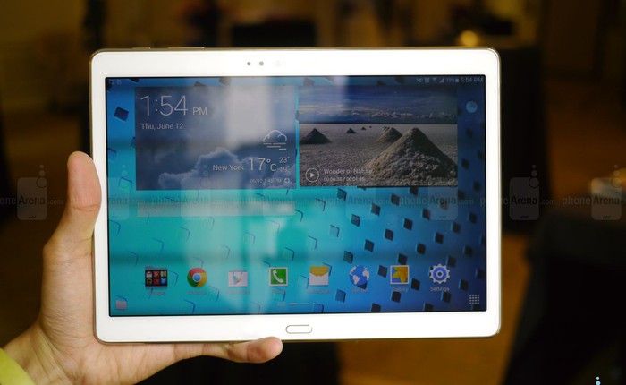 Cận cảnh Samsung Galaxy Tab S 10.5 màn hình siêu nét