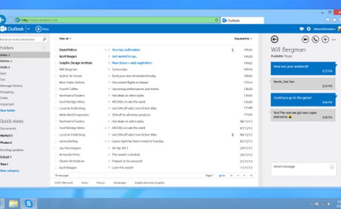 Phiên bản Skype cho Outlook ra mắt người dùng toàn cầu