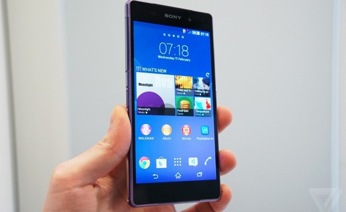 Loa ngoài Xperia Z2 tốt hơn Xperia Z1