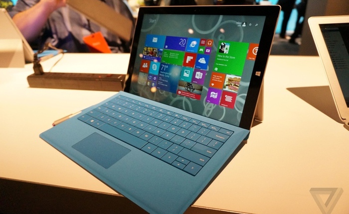 Microsoft Surface Pro 3 đọ cấu hình cùng Galaxy NotePro 12.2 và iPad Air