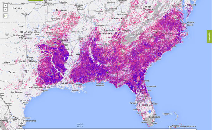 Bản đồ cho phép bạn xem tình trạng phá rừng trên thế giới