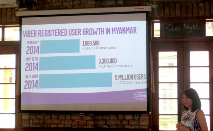 Viber dẫn đầu với 5 triệu người dùng tại Myanmar