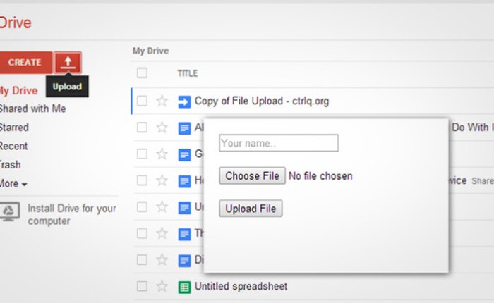 Cho phép người khác tải dữ liệu lên Google Drive của bạn