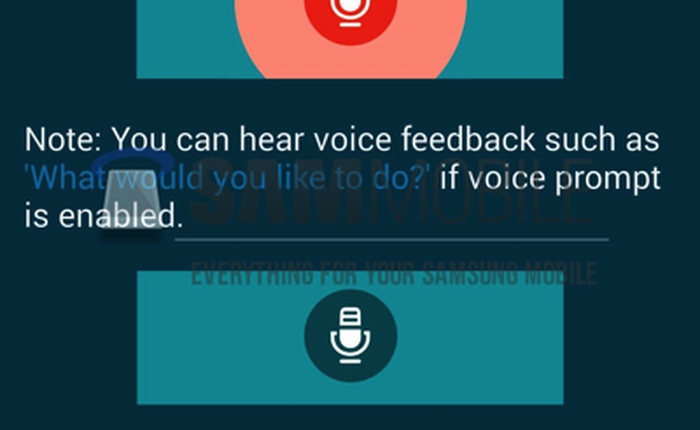 Trợ lý giọng nói Samsung S Voice lộ giao diện phẳng