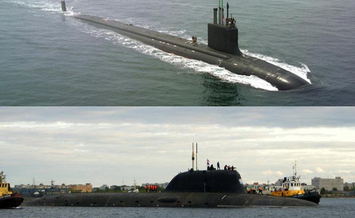 Tàu ngầm hiện đại nhất Mỹ "so găng" với "quái vật biển" Nga