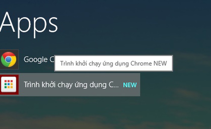 Kích hoạt tính năng Thư mục trong Chrome App Launcher