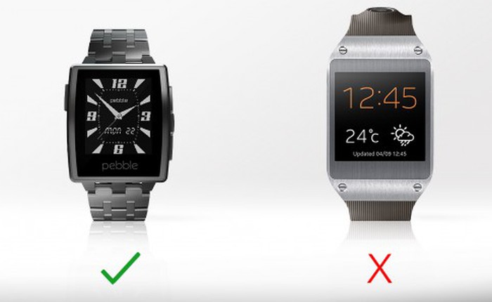 So găng đồng hồ thông minh của Samsung và Pebble