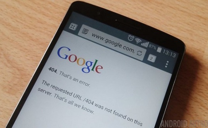 Google muốn loại bỏ lỗi 404 "huyền thoại" trên Chrome