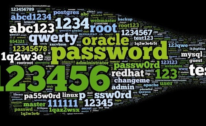 "123456" là mật khẩu tệ nhất trong 2013