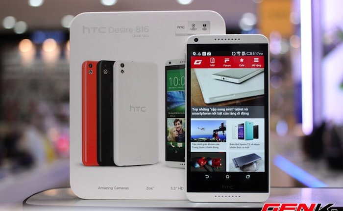Cảm nhận nhanh phablet hai SIM tầm trung HTC Desire 816
